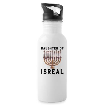 Israelite Jew Israelite Heritage Jewish Israel Jew - Water bottle with straw - white - Right