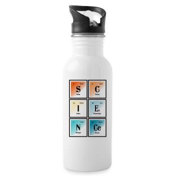Science | Periodic Table of Elements - Water bottle with straw - white - Right