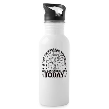 History historian History - Water bottle with straw - white - Right