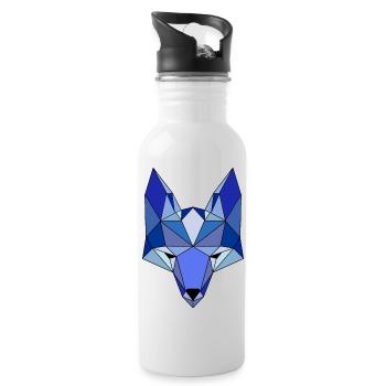 bluefox - Trinkflasche mit integriertem Trinkhalm - Weiß - Rechts