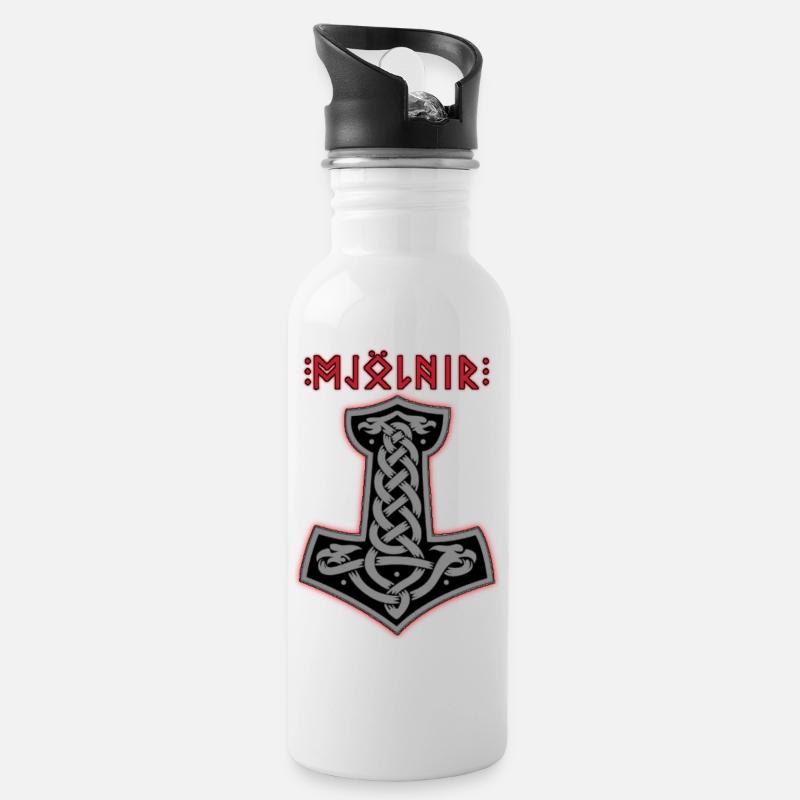 Mjölnir2 - Gourde avec paille intégrée - blanc