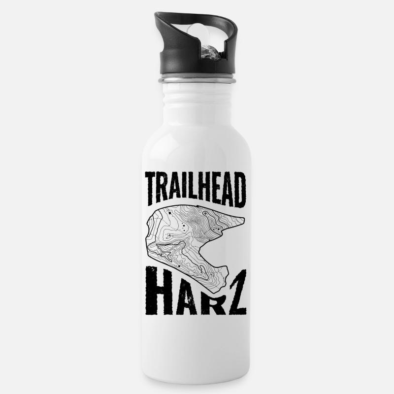 T-shirt VTT Trailhead Résine - Gourde avec paille intégrée - blanc
