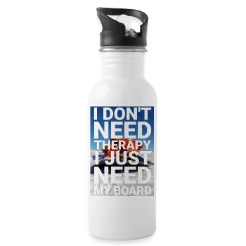 Ride Therapy - Water bottle with straw - white - Right