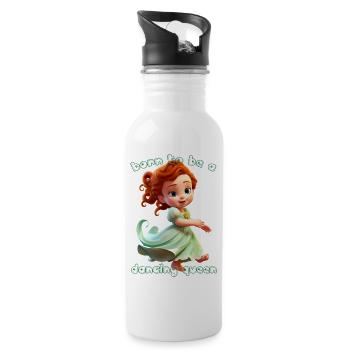 Born To Be A Dancing Queen - Water bottle with straw - white - Right