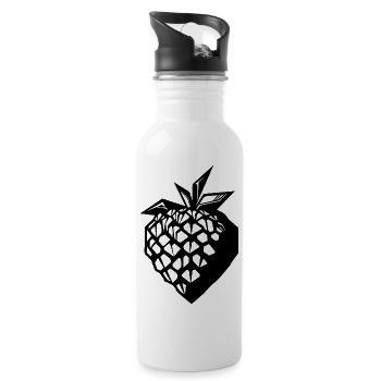 Fraise Fruit Fruit - Gourde avec paille intégrée - blanc - Droite