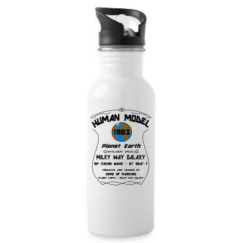 1983 - Water bottle with straw - white - Right