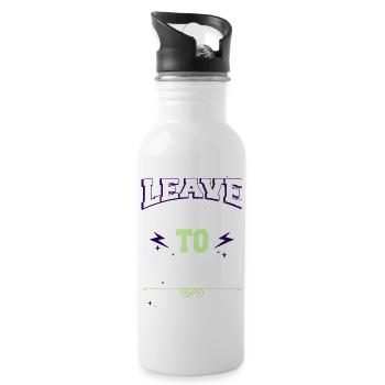 quote love geek birthday inspirational feminine - Trinkflasche mit integriertem Trinkhalm - Weiß - Rechts