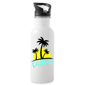 dubai - Trinkflasche mit integriertem Trinkhalm - Weiß - Rechts
