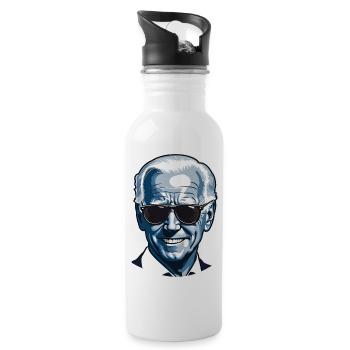 Joe Biden 2024 - Water bottle with straw - white - Right