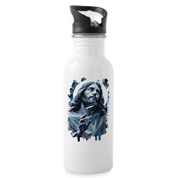 jesus bibel christliche religion christliches kreuz christlich - Trinkflasche mit integriertem Trinkhalm - Weiß - Rechts