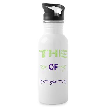quote awesome geek present idea bday - Trinkflasche mit integriertem Trinkhalm - Weiß - Rechts