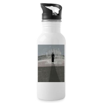 Embrace of the Cosmos A Solitary Journey - Water bottle with straw - white - Right