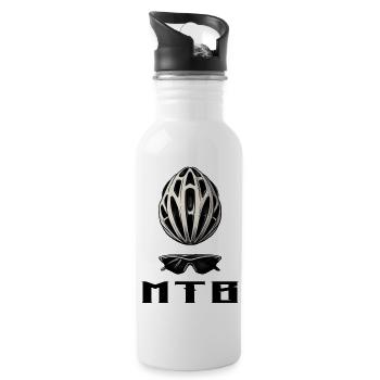 Vélo VTT - Gourde avec paille intégrée - blanc - Droite