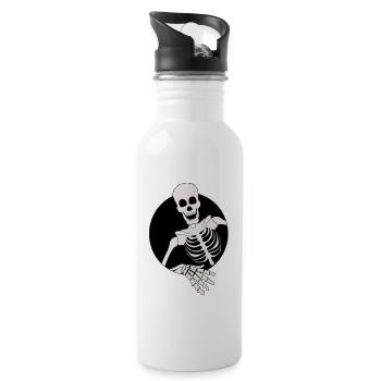 Hello everyone - Water bottle with straw - white - Right