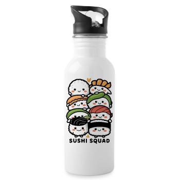 Suchi squad - Water bottle with straw - white - Right