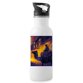 Petra Bedouin - Water bottle with straw - white - Right