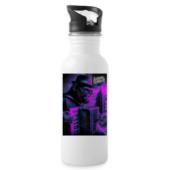 Urban Jungle - Water bottle with straw - white - Right