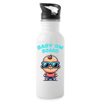 Lunettes de soleil Baby Comic - Gourde avec paille intégrée - blanc - Droite