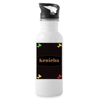 Kéniéba - Trinkflasche mit integriertem Trinkhalm - Weiß - Rechts