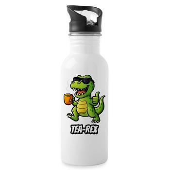 Tea-Rex - Water bottle with straw - white - Right