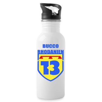 Bucco Rhôdanien - Trinkflasche mit integriertem Trinkhalm - Weiß - Rechts