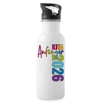 Daycare Beginners 2026 - Water bottle with straw - white - Right