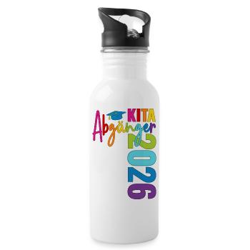 Daycare graduates 2026 - Water bottle with straw - white - Right