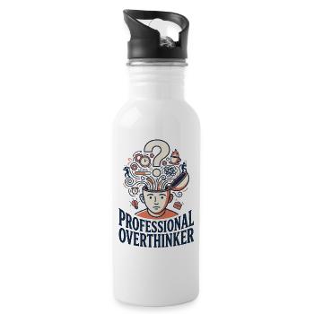 Profi Overthinker - Trinkflasche mit integriertem Trinkhalm - Weiß - Rechts