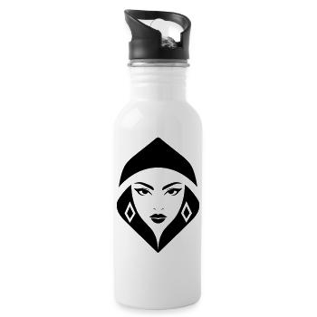 Cobra Queen – puissante, féminine et imposante - Gourde avec paille intégrée - blanc - Droite