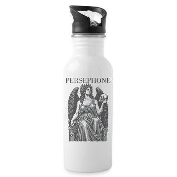 Persephone - Trinkflasche mit integriertem Trinkhalm - Weiß - Rechts
