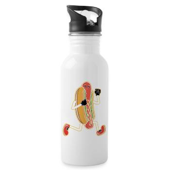 Hot Dog Cardio Fitness Runner Tapis roulant - Gourde avec paille intégrée - blanc - Droite