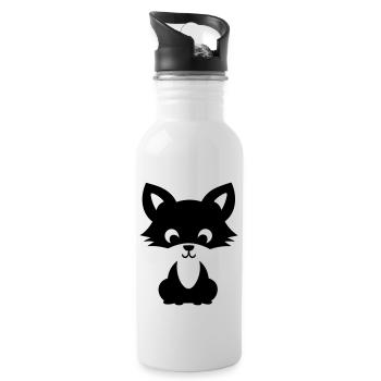 Fox - Water bottle with straw - white - Right