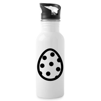 Egg - Water bottle with straw - white - Right