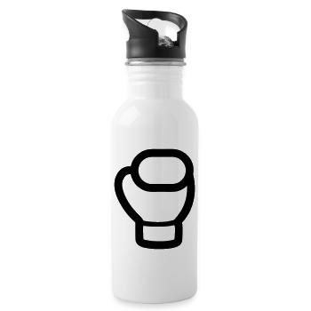 Boxing Glove - Water bottle with straw - white - Right