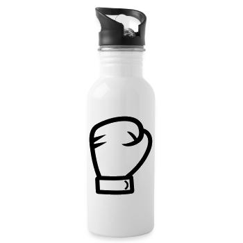 Boxing Glove - Water bottle with straw - white - Right