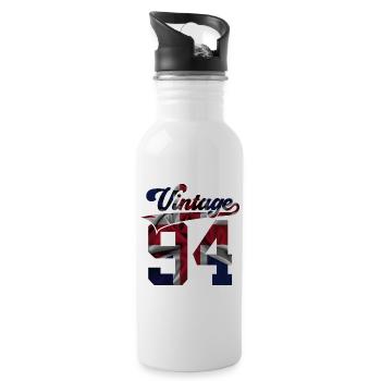 32ND BIRTHDAY UK VINTAGE 1994 - Water bottle with straw - white - Right