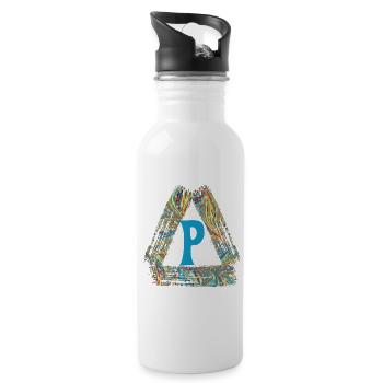 e 201 p - Gourde avec paille intégrée - blanc - Droite