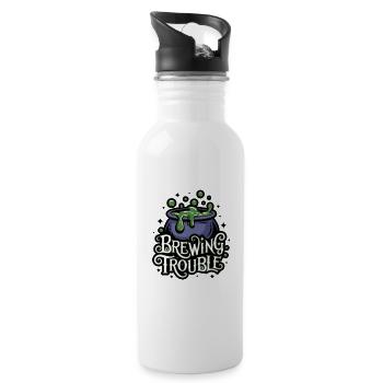 Hexenkessel – Brewing Trouble - Water bottle with straw - white - Right