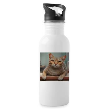 Didimaus69 - Water bottle with straw - white - Right