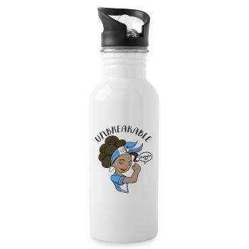 Fille guatémaltèque Incassable I Patrimoine Guatemala - Gourde avec paille intégrée - blanc - Droite