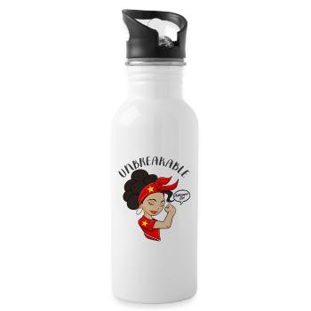 Vietnamese Girl Unbreakable Vietnamese Heritage - Trinkflasche mit integriertem Trinkhalm - Weiß - Rechts