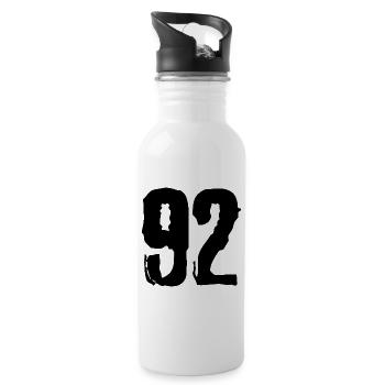 92 number jersey - Water bottle with straw - white - Right