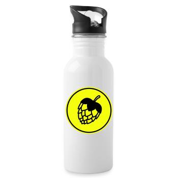 Icône de bière tapoteuse - Gourde avec paille intégrée - blanc - Droite