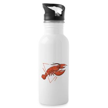 It Ain't Gonna Suck Itself Funny Cajun Crawfish - Trinkflasche mit integriertem Trinkhalm - Weiß - Rechts