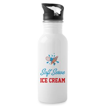 Si vous voulez une portion molle, allez chercher une crème glacée - Gourde avec paille intégrée - blanc - Droite
