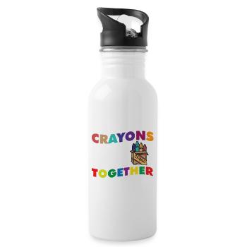 Back to School Teacher Life We Are Like A Box Of - Water bottle with straw - white - Right
