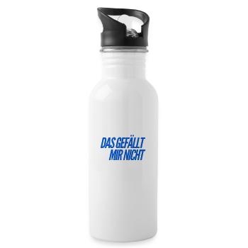 das ist nichts für mich - Trinkflasche mit integriertem Trinkhalm - Weiß - Rechts