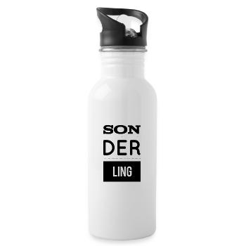 I'm special - Water bottle with straw - white - Right