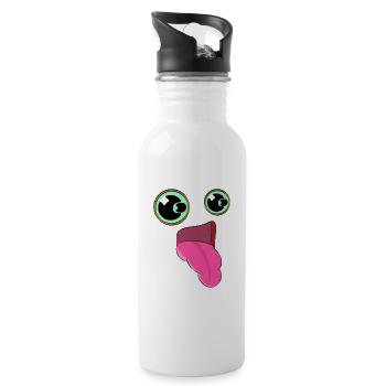 WOW - Water bottle with straw - white - Right