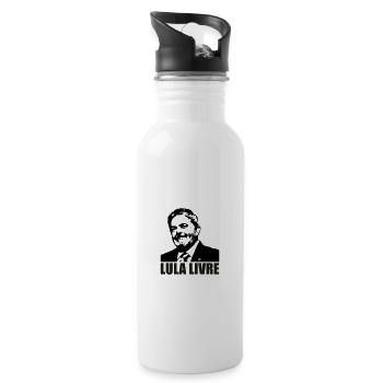 Lula Livre PT 13 - Water bottle with straw - white - Right